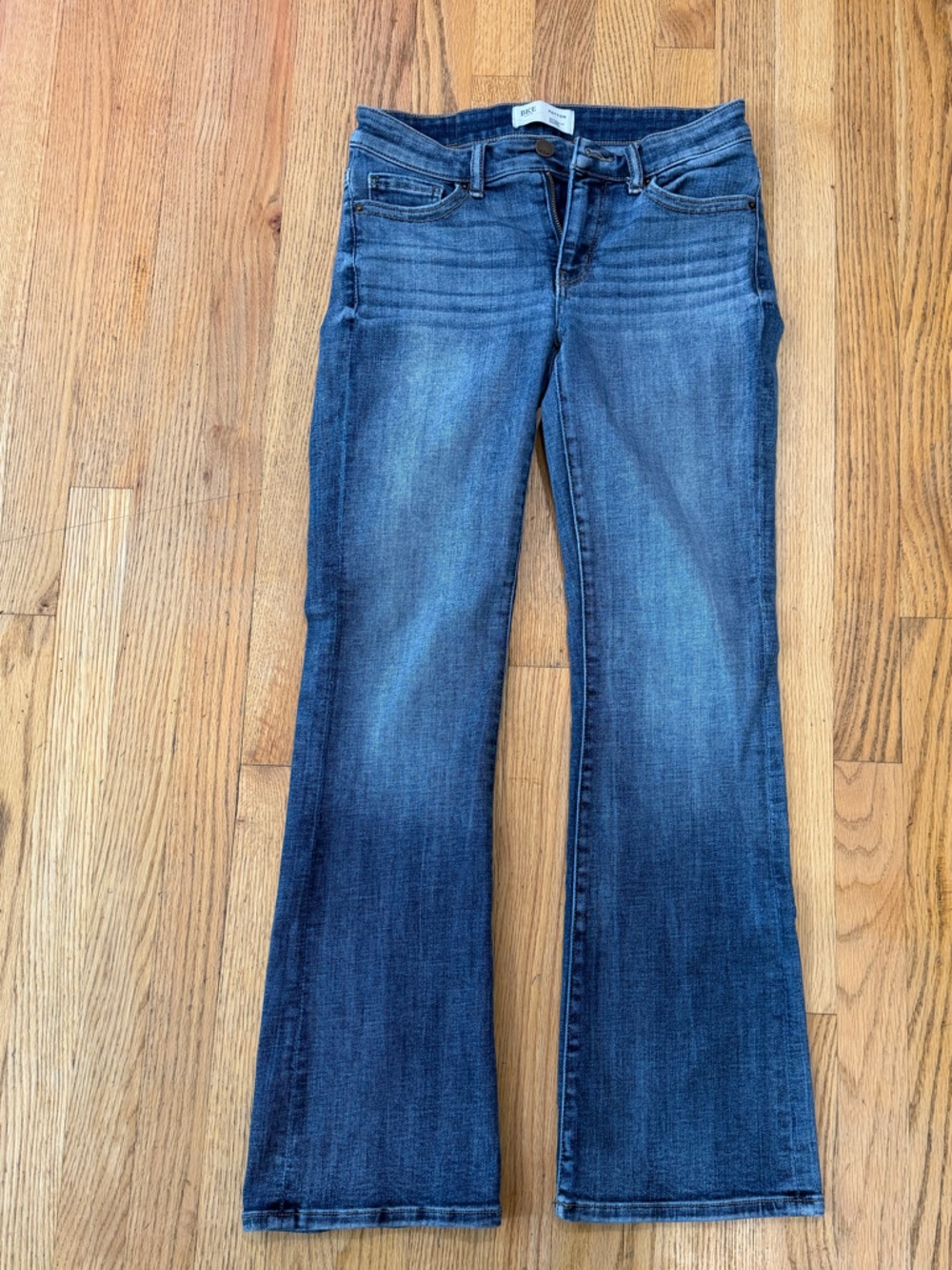 BKE Women's Blue Flare Jeans - Mid Wash